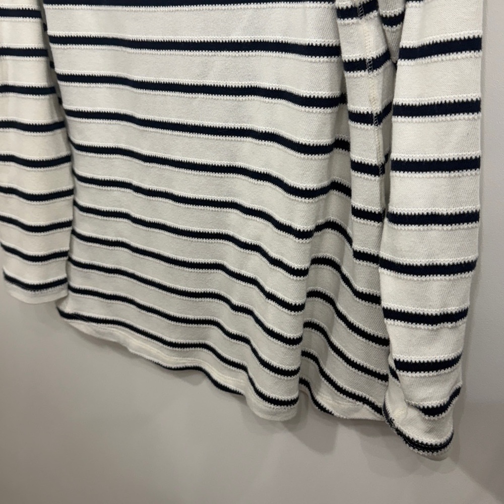 Soft Surroundings Gondola top navy/cream size petite large. NWT - Picture 3 of 10